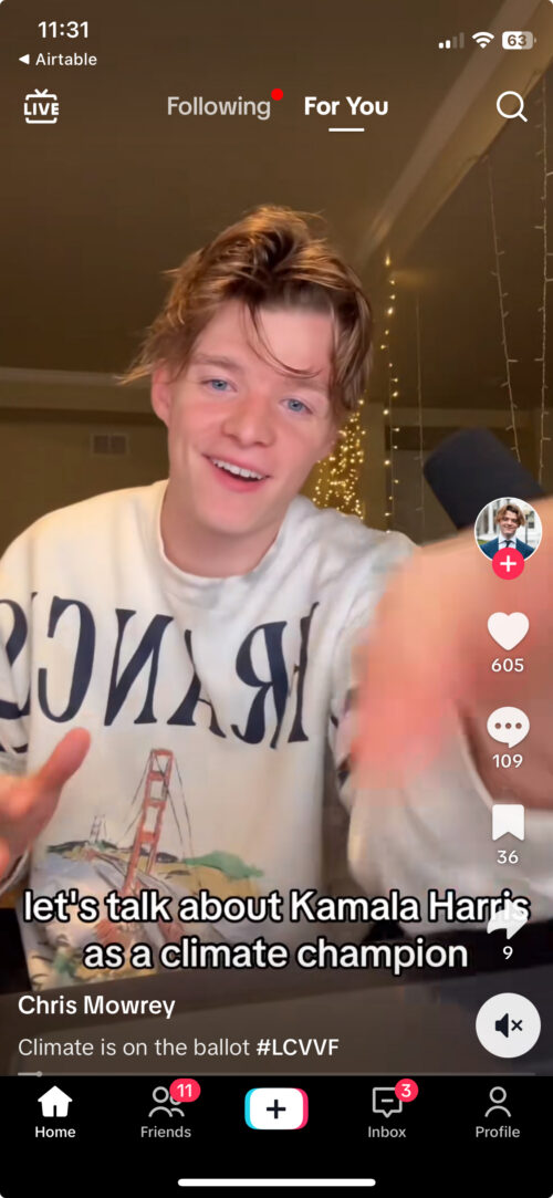 A screenshot of a TikTok